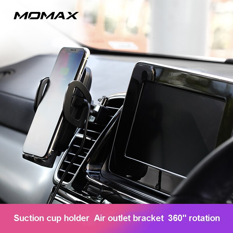 MOMAX Fast Wireless Charging Car Mount CM7a
