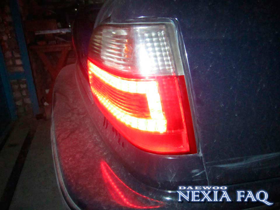 Светодиодные габариты на нексии Светодиодные габариты на нексии (nexia)